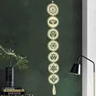 Деревянные семь Соединенных элементов в богемном стиле для медитации йоги домашнее украшение на стену в стиле ретро домашнее украшение