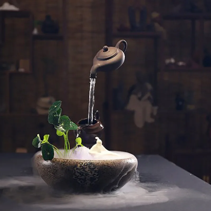 Настольная лампа для сада на открытом воздухе (с 2-шаговым чайник Керамика