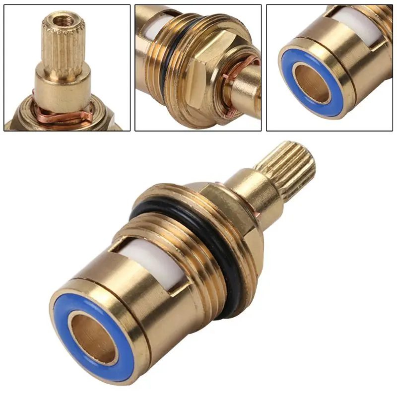 

Brass Ceramic Thermostatic Valve Faucet Cartridge Bathroom Hot Cold Water Mixer Valve Water Temperature Ajustment Kit