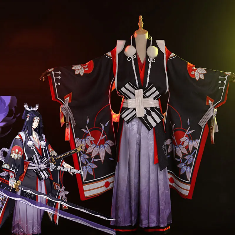 

Hot Game Onmyoji Onikiri Before Awakening Kimono Cosplay Costume Uniform Halloween Suit For Men Outfit New