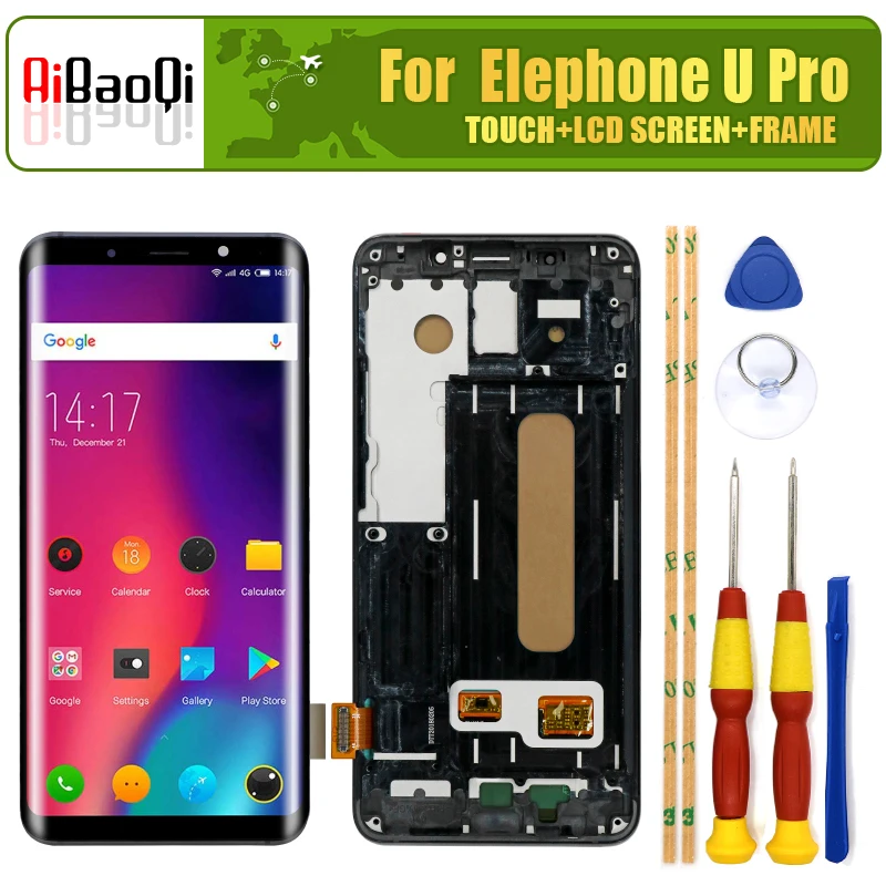 Новый оригинальный 5 дюймовый сенсорный экран Elephone U Pro + 2160X1080 ЖК дисплей рамка в