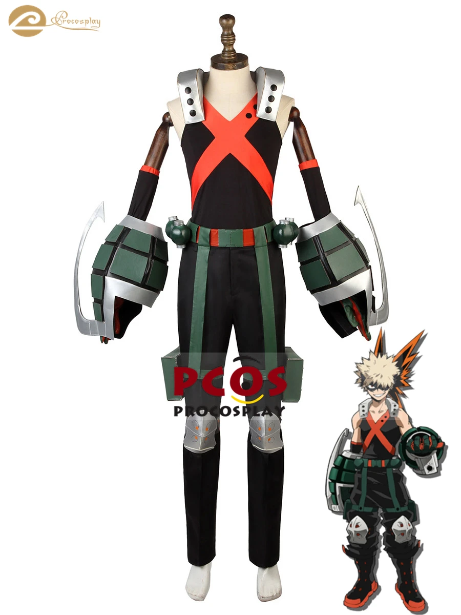Профессиональный костюм для косплея героя academic Explosion Bakugou Katsuki Kacchan мужчин mp005284 |