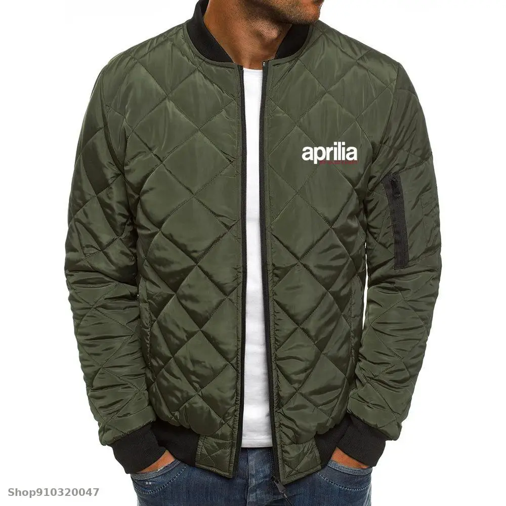 

2021 Winter Men's Cotton-padded Jackets Solid Color riding for aprilia Jacket Men Cotton Man Jackets Coat outdoor For Male