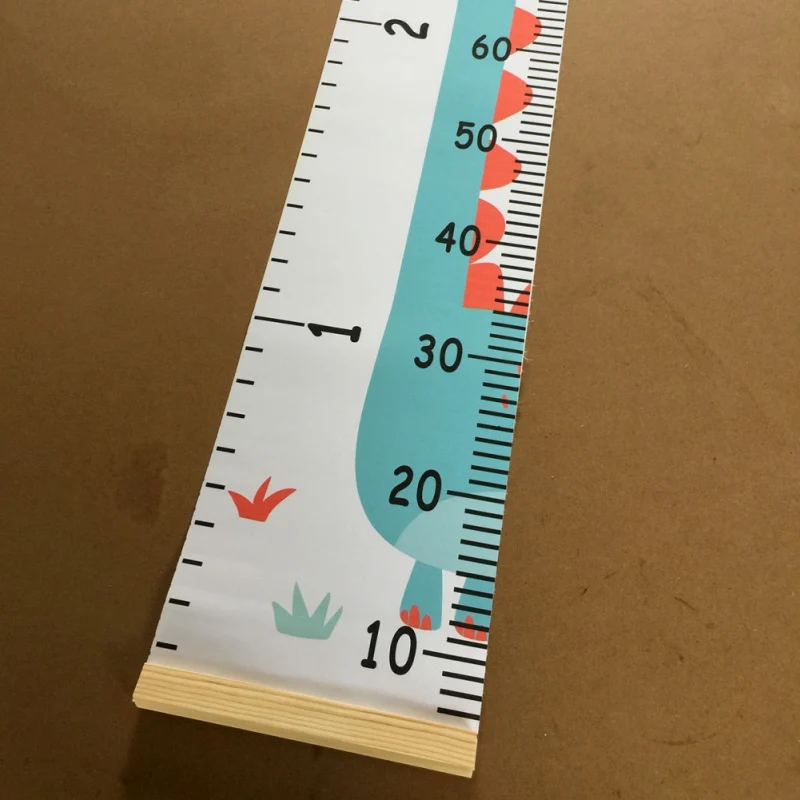 Висит полотно высота график роста детей Настенный декор линейка с деревянной