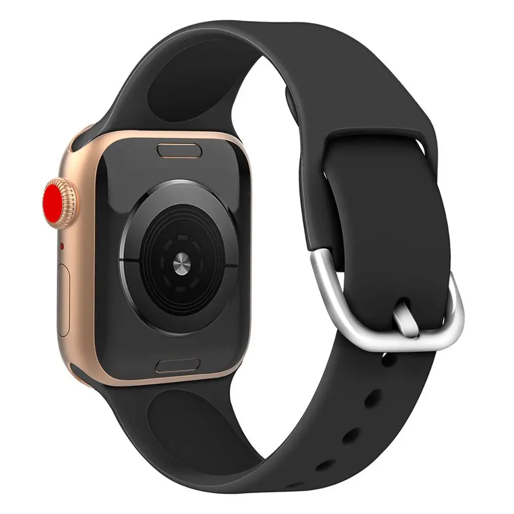 Sport Silicone BraceletS trap For Apple Watch 5 4 band 38 42mm iWatch 44 40mm correa for watch 3 Accessories | Наручные часы