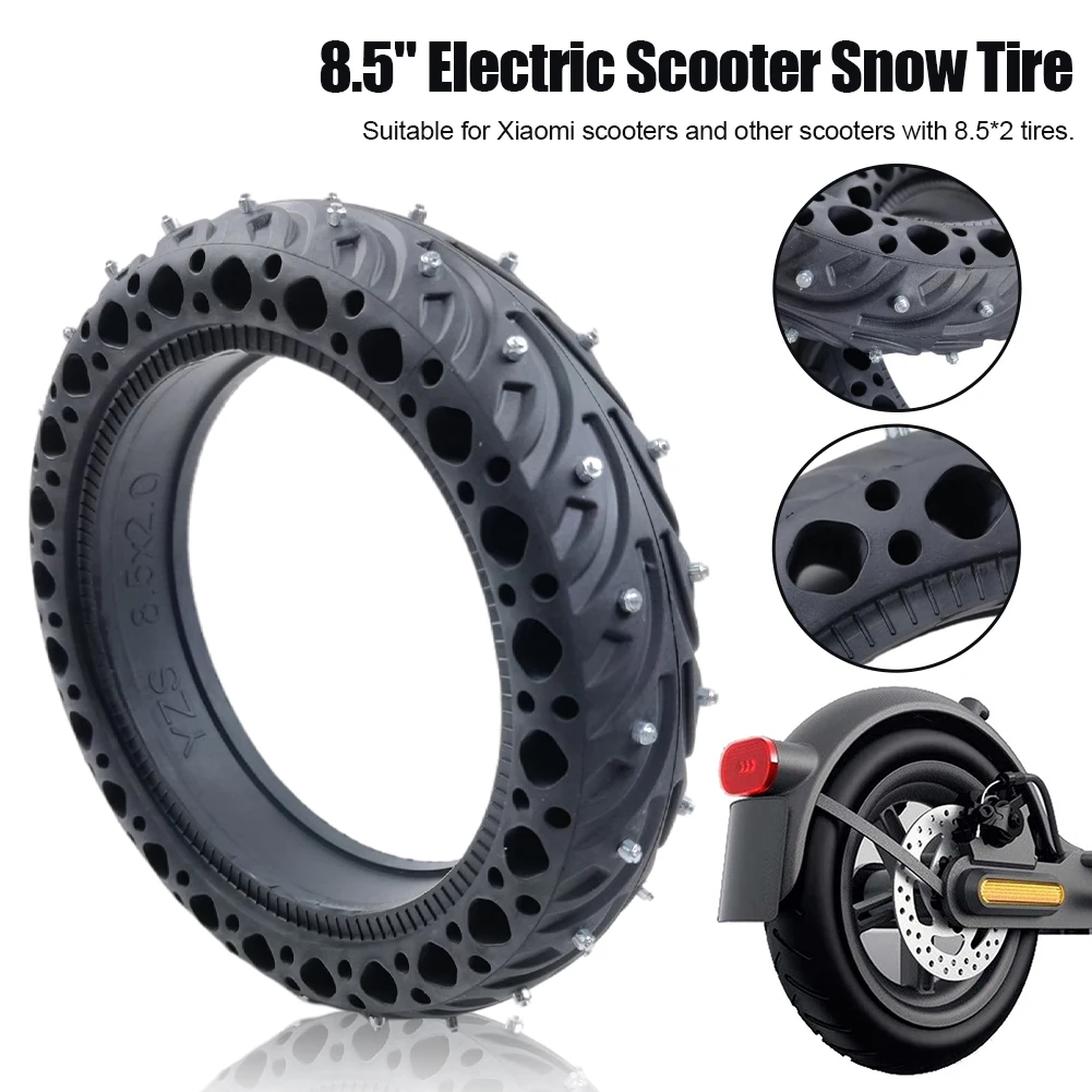 

8.5" Electric Scooter Snow Tire Solid Tire Shock Absorber Non-Slip Tyre for Xiaomi M365/ M365 Pro/ Pro 2 Scooter Snow Tire Tyre