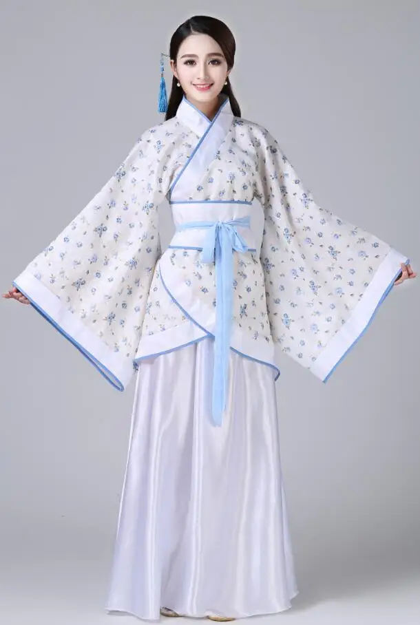New Chinese Traditional Women Hanfu Dress Fairy Red White Clothing Tang Dynasty Ancient Costume | Тематическая одежда и