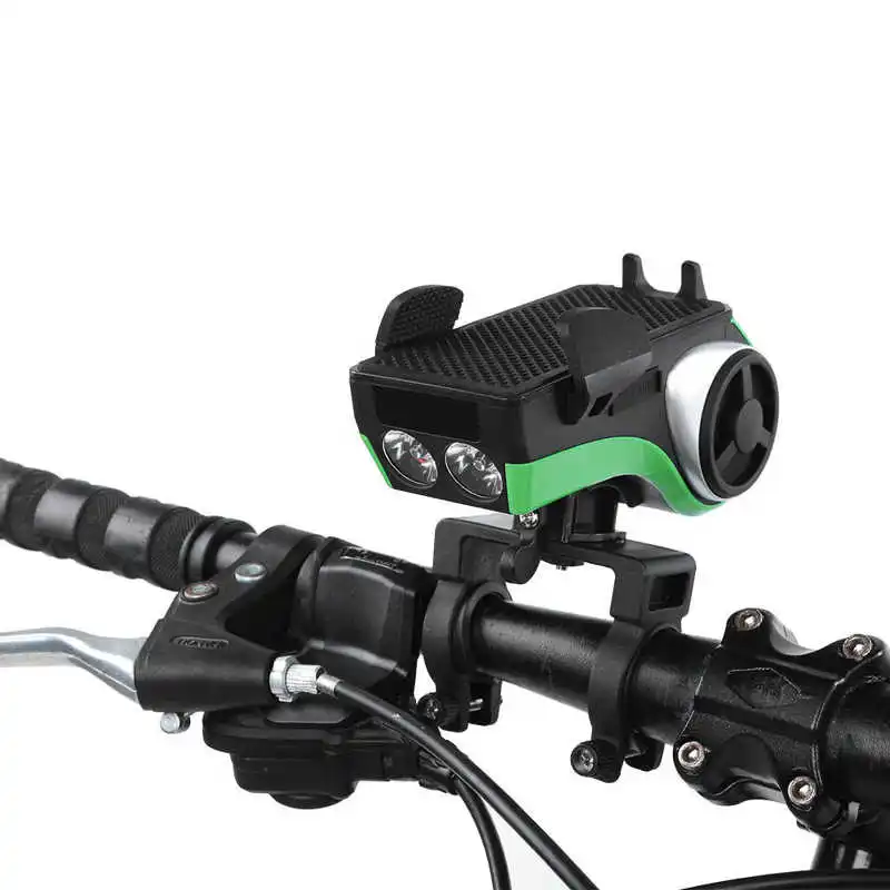 portable waterproof multifunctional bicycle speaker bike audio brass speaker phone bracket headlight power bank bicycle parts free global shipping