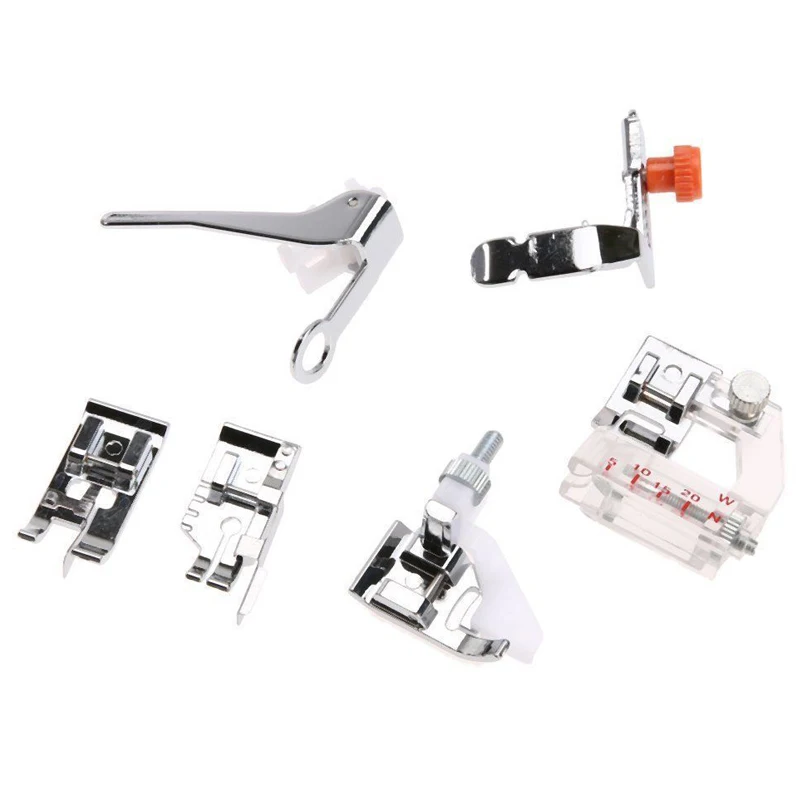 

52Pcs Home Domestic Sewing Machine Presser Foot Feet Kit Set With Box For Brother Singer Janome Domestic Sewing Part Tool Kit