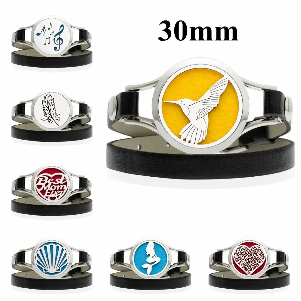 Hummingbird 30 мм аромадиффузор для эфирных масел женский 316L браслет из нержавеющей