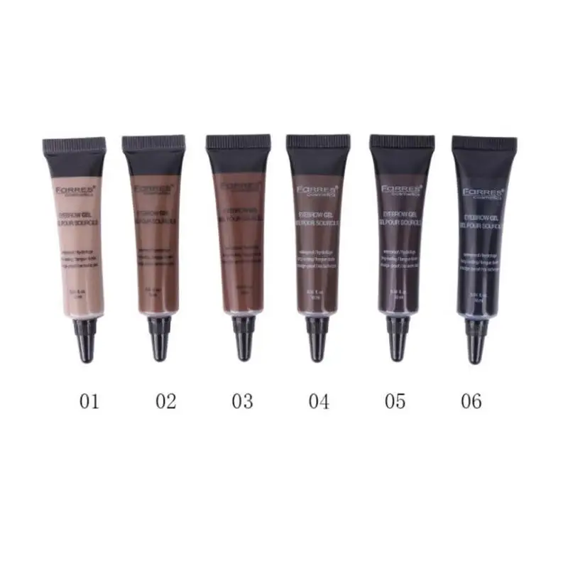 Натуральный 6 цветов жидкий крем для окрашивания бровей Набор водостойкий