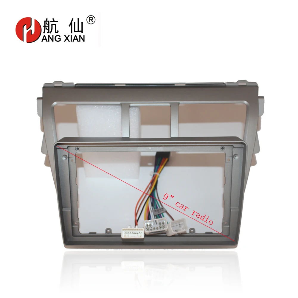 Автомобильный радиоприемник HANGXIAN 2Din для Toyota Vios 2009-2013 DVD gps-плеер панель панели