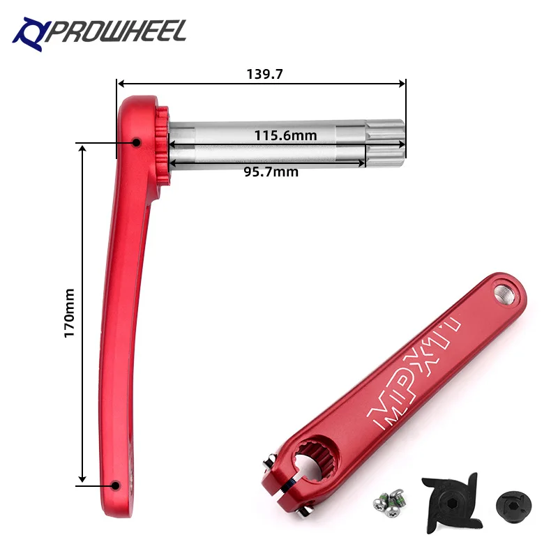 PROWHEEL MPX11 шатун для горного велосипеда GXP 170 мм/175 мм с нижним кронштейном BB Chainring
