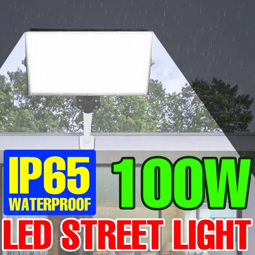 Уличный светодиодный светильник 100 Вт 50 220 В уличный прожектор водонепроницаемый