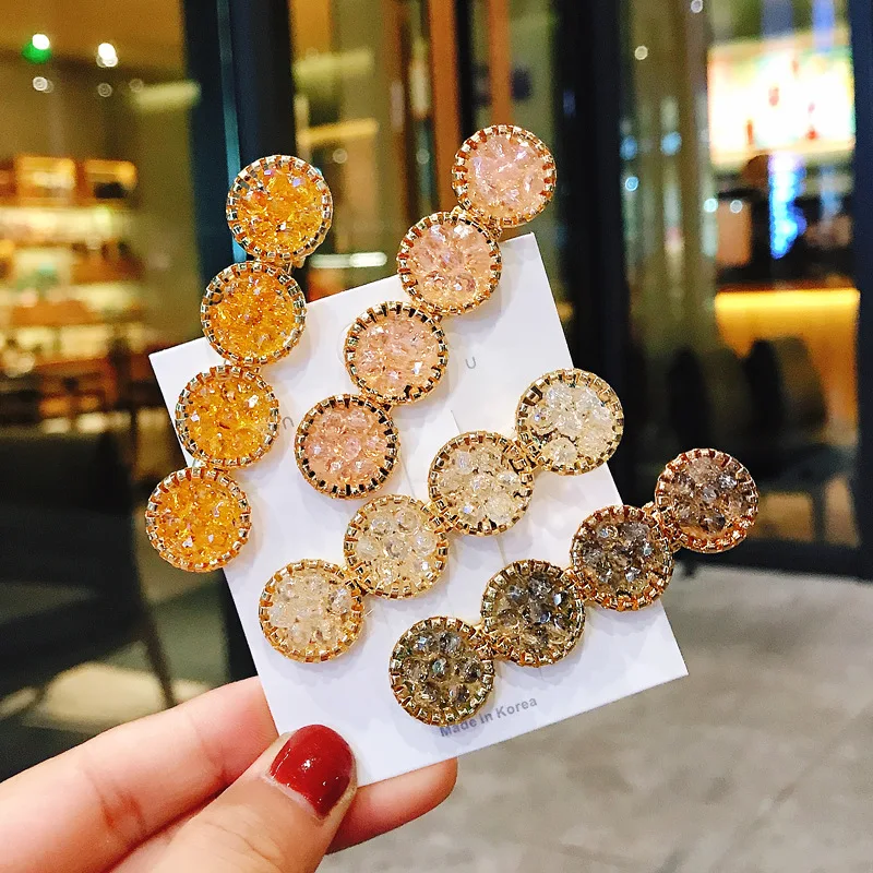 Новые модные женские заколки аксессуары для волос корейские Кристаллы Стразы