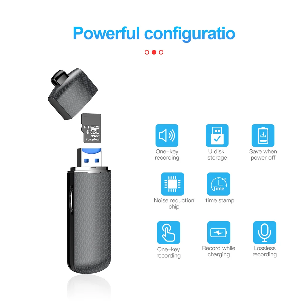 

Mini USB Sound Audio Recorder Voice Recording Device Small U Disk Flash Drive Activated Oculta Mini Invisible Audio Dictaphone
