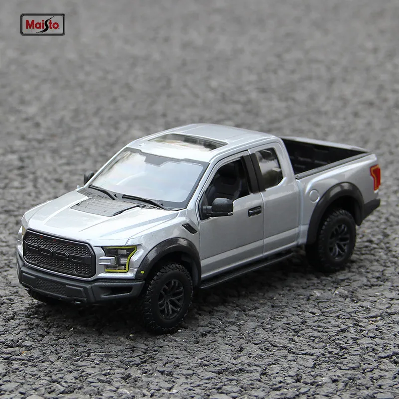 Внедорожный пикап Maisto 1:24 Raptor F150 Модель гоночного автомобиля из сплава имитация