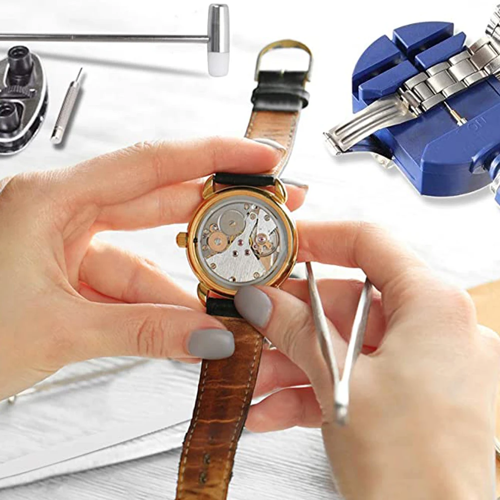 

147pcs Watch Repair tool Kit Watch Link Pin Remover Case Opener Spring Bar Remover Horlogemaker Gereedschap Repair WatchTool Kit