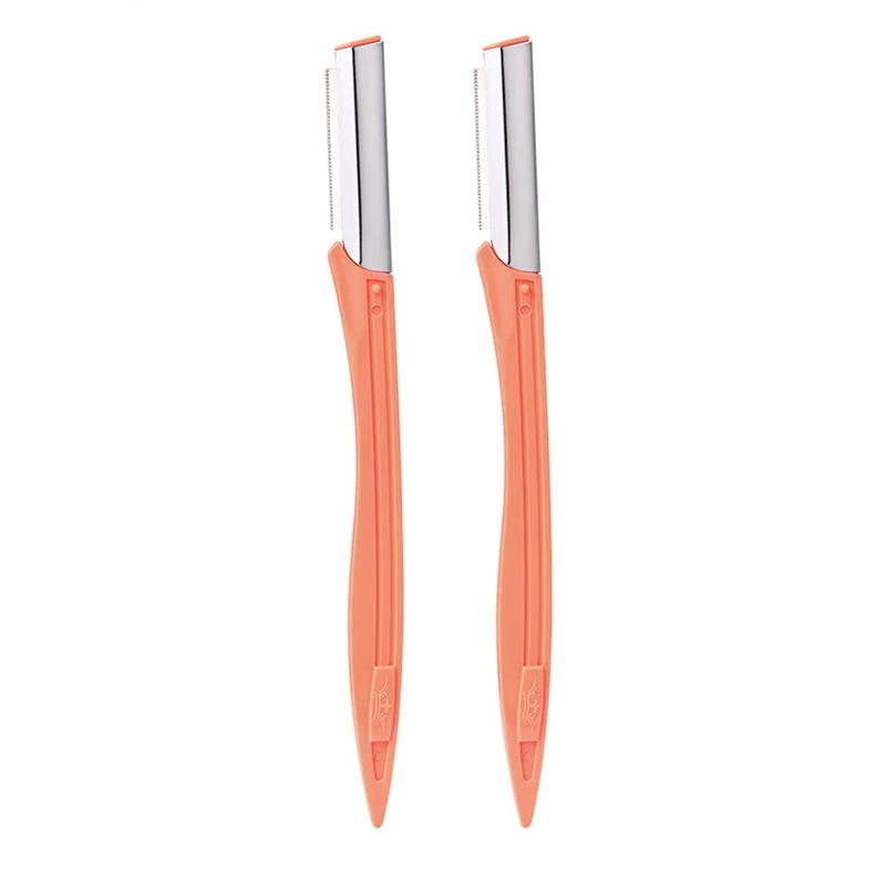 

Бритва для бровей Ot & T 2 шт., триммер для бровей, формирователь, нож для макияжа, портативное лезвие для удаления волос на лице, бритва, бритва ...