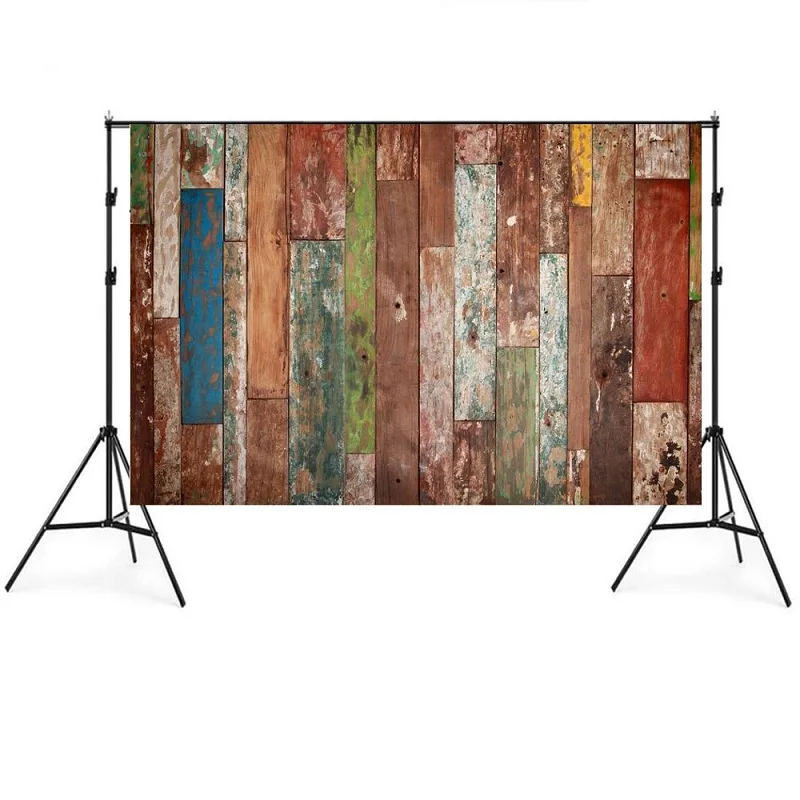 Nitree винил Подставки для фотографий фон с деревянным полом текстура детских