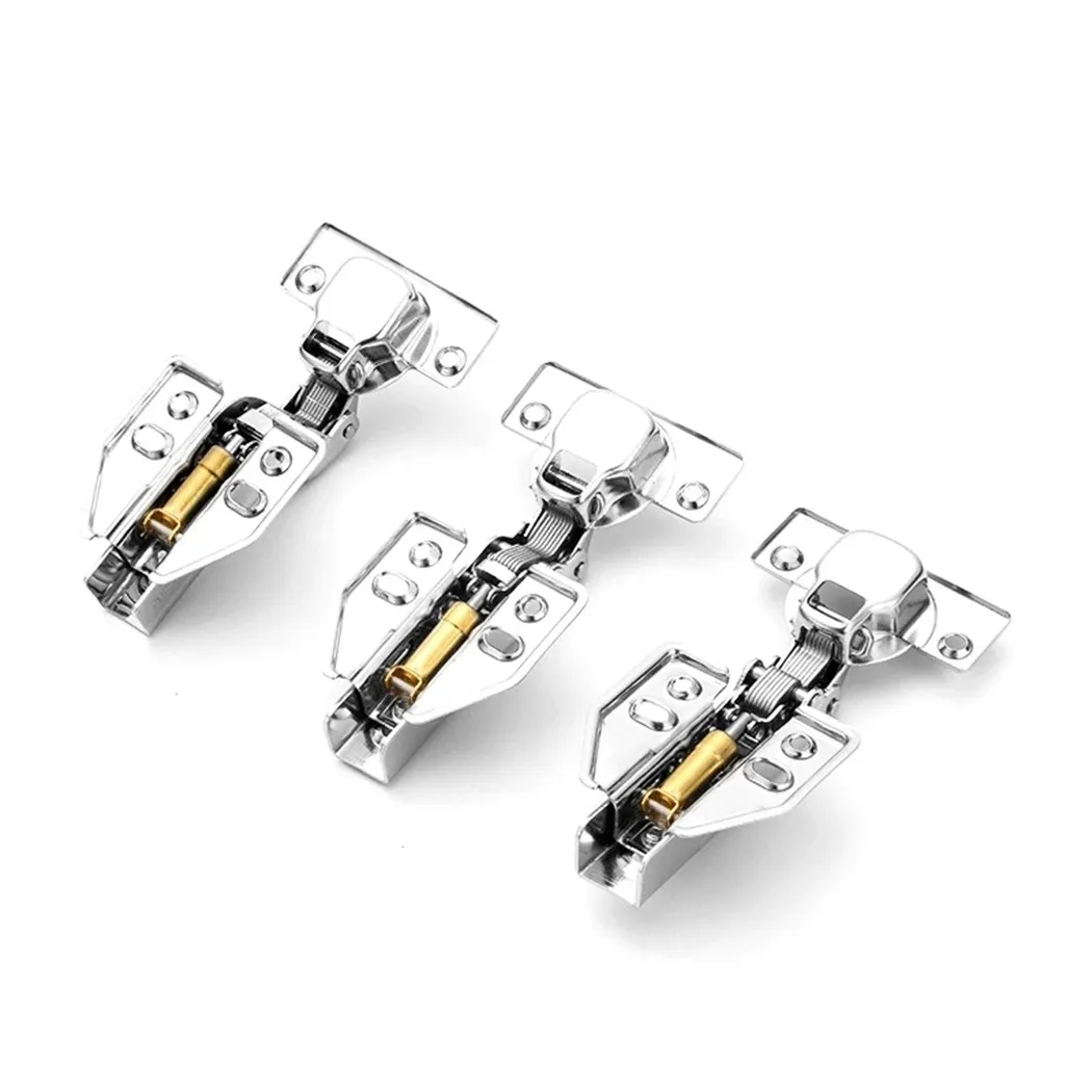 

4pc Stainless Steel Hinges Copper Rod Hydraulic Buffer Hinges Stainless Steel Cabinet Hinges In Stock Drop Ship
