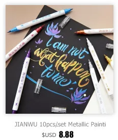 1 шт. TOMBOW AB-T Япония 96 цветов двойная головка художественная кисть ручка маркер Профессиональный водный маркер ручка для рисования