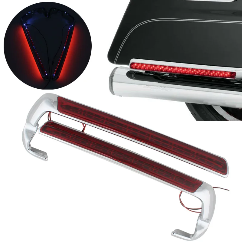 

Боковой габаритный фонарь для мотоцикла, яркий индикатор для Harley Electra Street Road Glide 14-Up