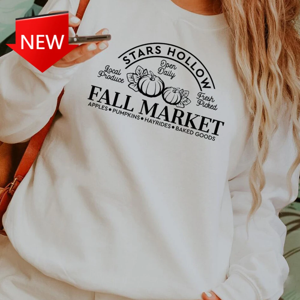 

Свитшот женский в стиле кэжуал, праздничный эстетический пуловер, худи Funy Pumpkins, осень