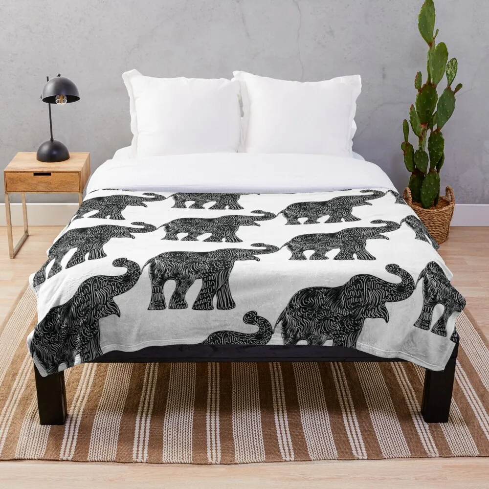 

Elephant Throw Blanket Throw Blanket Flannel Fleece Blankets Throw Flatsheet Kids Adults Bedspread Sleeping Cover