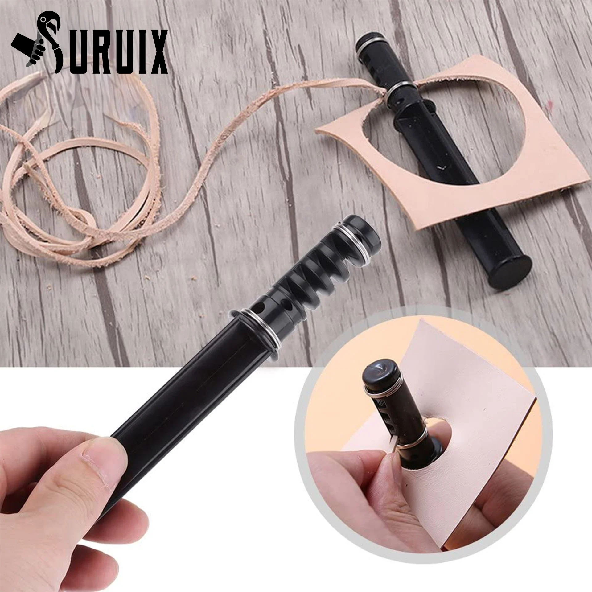 

Leather Strip Cutter Tool For Leather Strap Cutter Handmade Leathercraft Knife with 3 Blades DIY Leather Cutting Tool