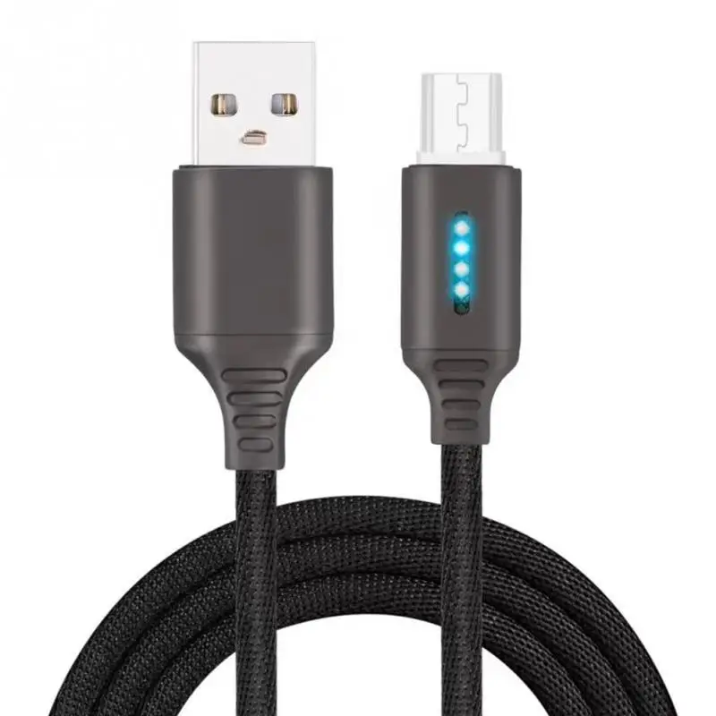 1 м автоматическое отключение светодиодный USB кабель зарядное устройство для type-C