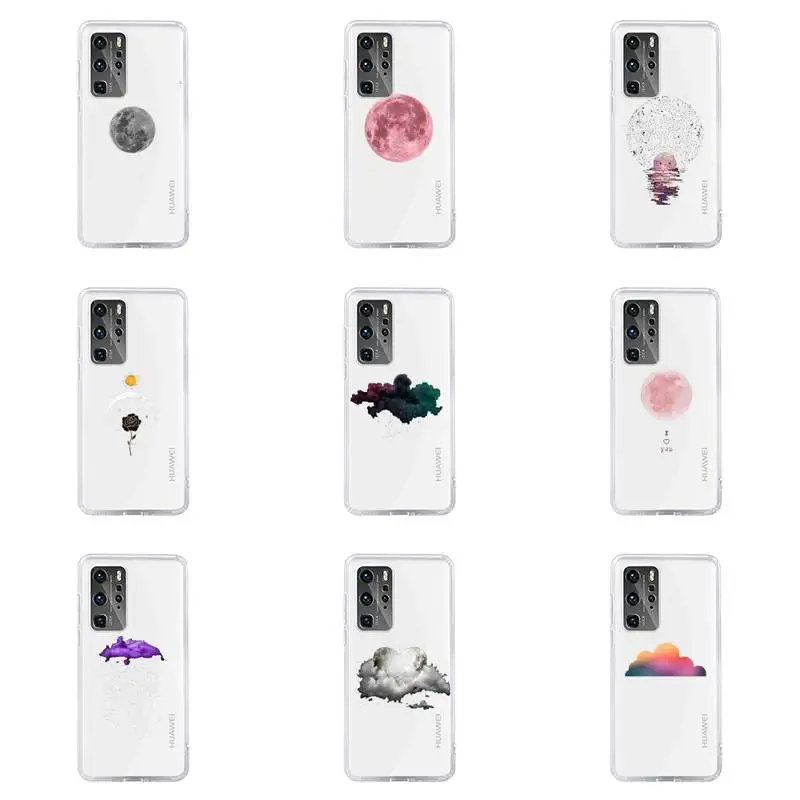 Чехол для Huawei honor V 9 8 10 20 7 i S A C X pro lite play из мягкого ТПУ с изображением красивых