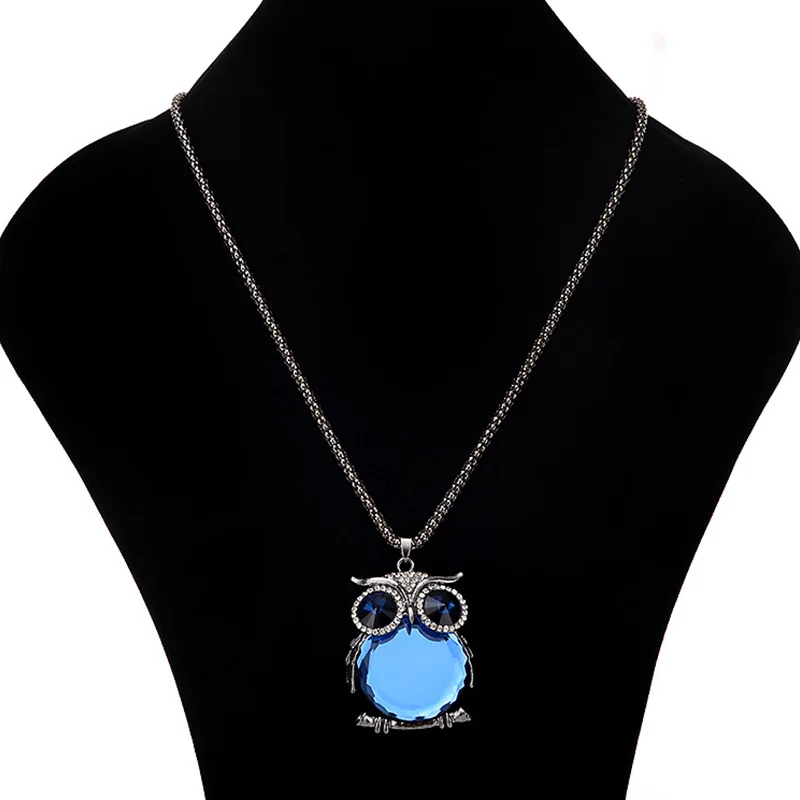 Женская винтажная Длинная цепочка с кристаллами|Ожерелья подвеской| |