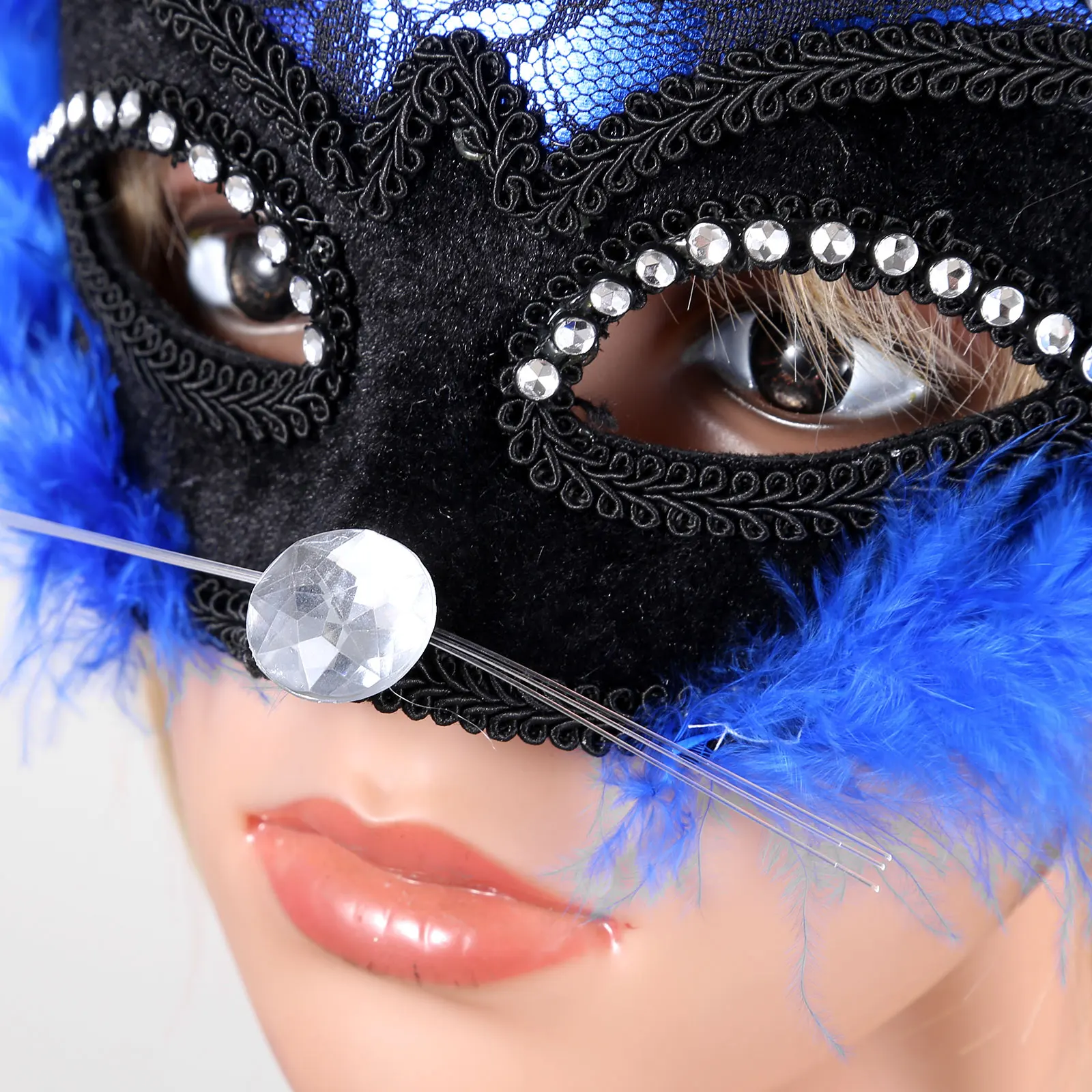 Маска женская маскарадная с лисьим глазом пикантный костюм для вечевечерние НКИ