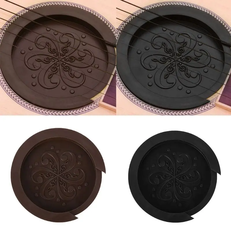 Силиконовые Акустическая гитара Soundhole крышки слабый звук буферная Plug гитары