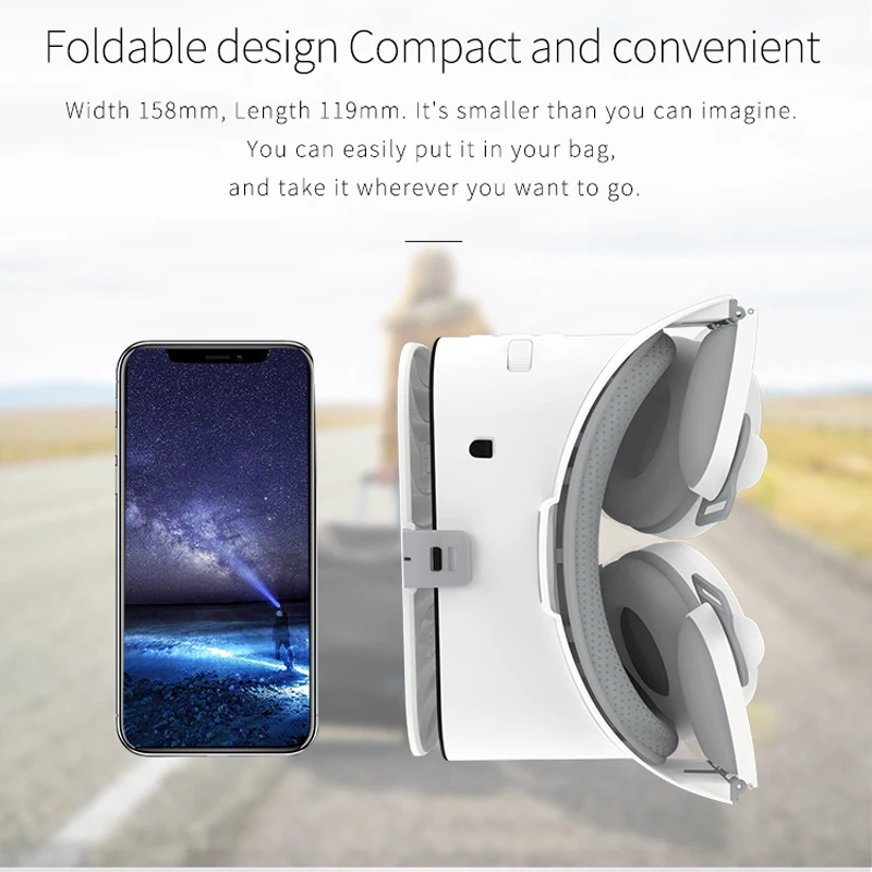 3D очки виртуальной реальности BOBO VR Z6 Bluetooth Google Cardboard стереогарнитура с микрофоном