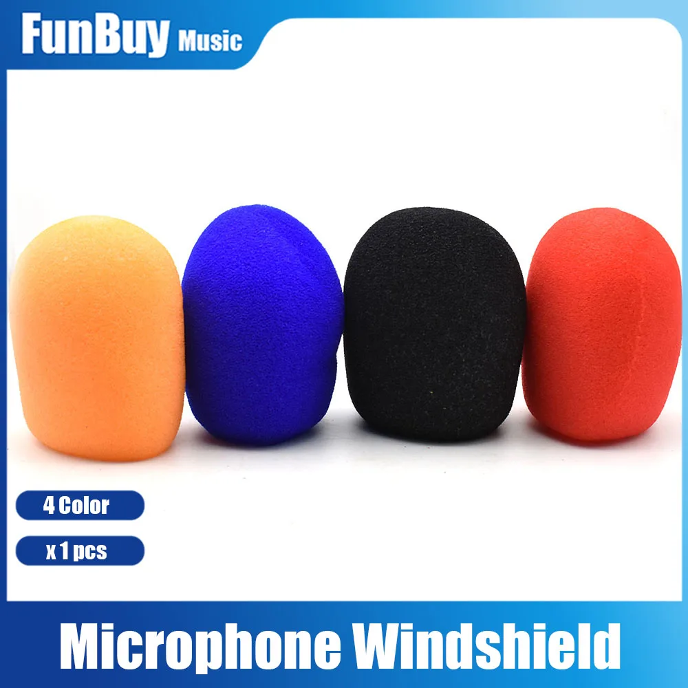 

Colorful Soft Mini Headset Replacement Foam Telephone Mic Cover Microphone Foam Windscreen Windshied Sponge