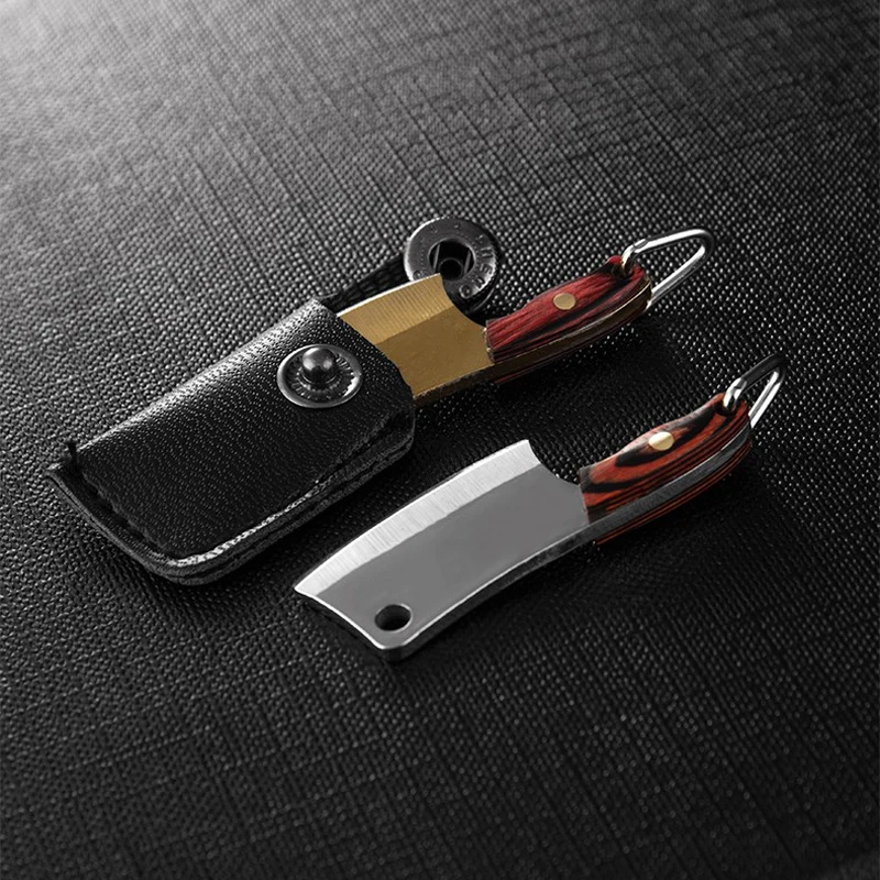 Кольцо для ключей из нержавеющей стали Миниатюрный карманный резец Овощечистка