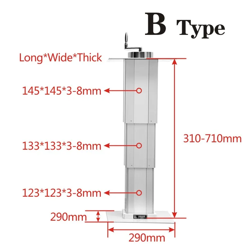 

Tatami lift manual lifting table Max 65kg lift platform Lift 310-710mm for Manual adjustment height