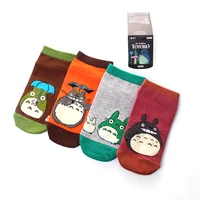 women socks kawaii cat totoro anime socks cartoon cute fun print summer comfort sweat absorbent happy cotton short ankle socks