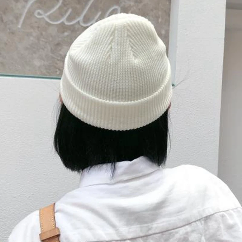 Новая модная однотонная осенне зимняя вязаная шапка WZCX 2019 Повседневная