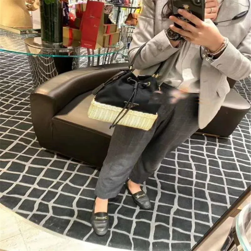 Сезон: весна лето Новинка Женская парусиновая обувь с плетеные кожаные шить