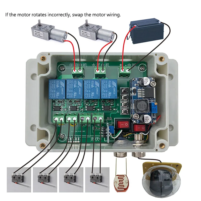 Single Axis Tracking automatic / manual Solar Controller Photovoltaic sun tracking system with 2M cable | Инструменты