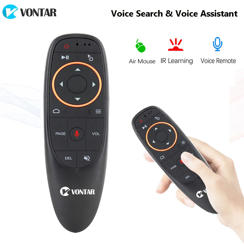 vontar g10 g10s pro voice remote control 2 4g wireless air mouse gyroscope ir learning for android tv box hk1 h96 max x96 mini free global shipping