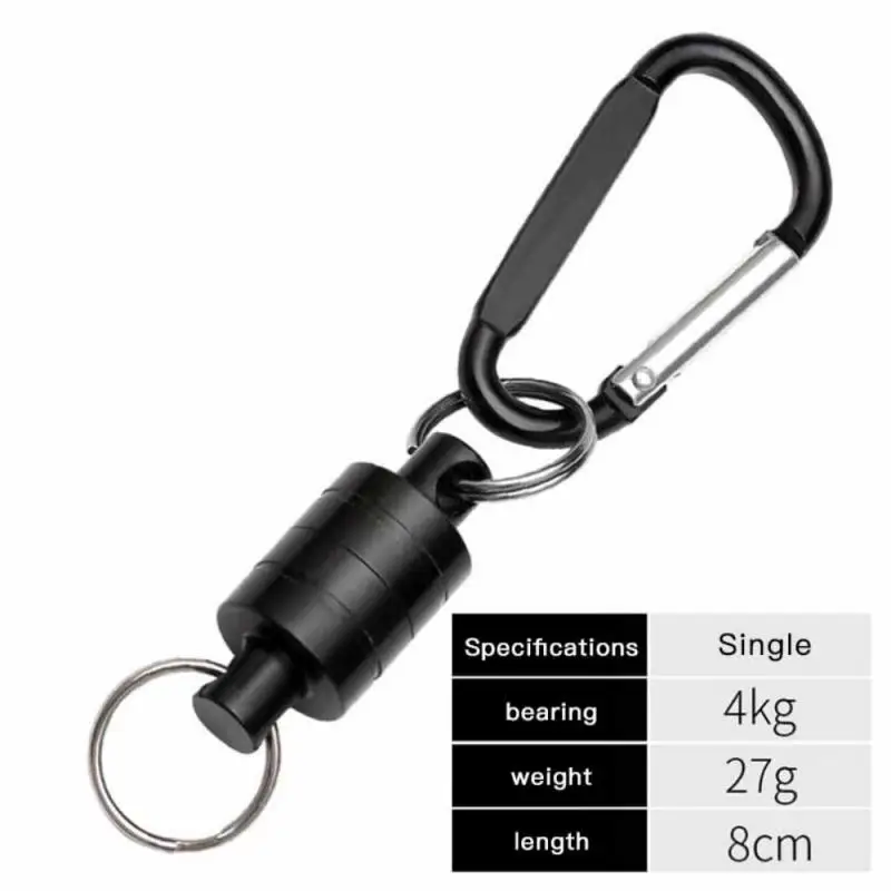 

1pc Multifunction Magnetic Clasps Magnetic Mountaineering Buckle KEY CHAIN Outdoor Fishing Mountaineering Anti-loss Rope
