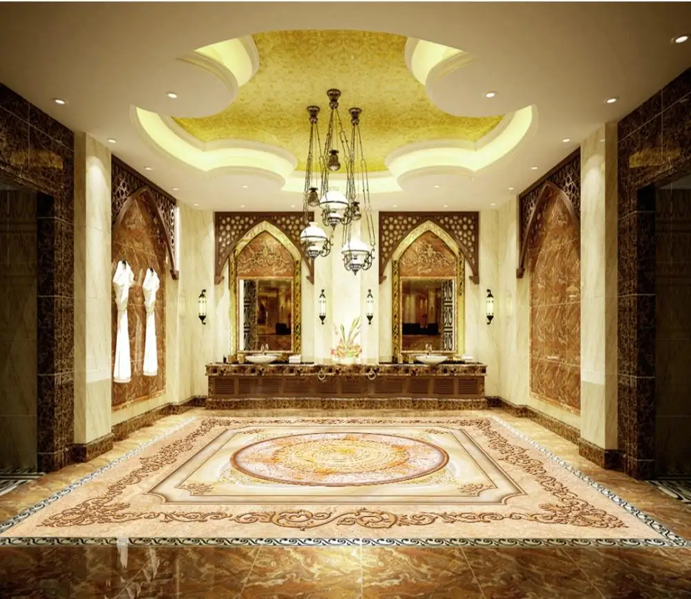 Большие Пользовательские 3D фрески обои Европейский дворец мраморный рельефный