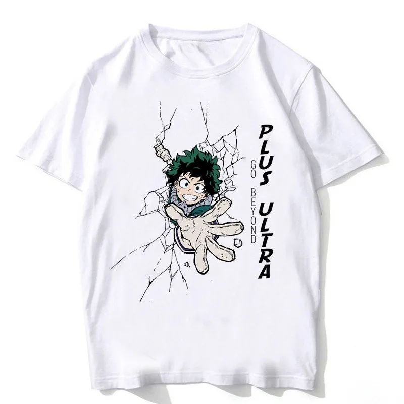 Новейшая футболка с короткими рукавами героями мультфильмов Мой герой одежда