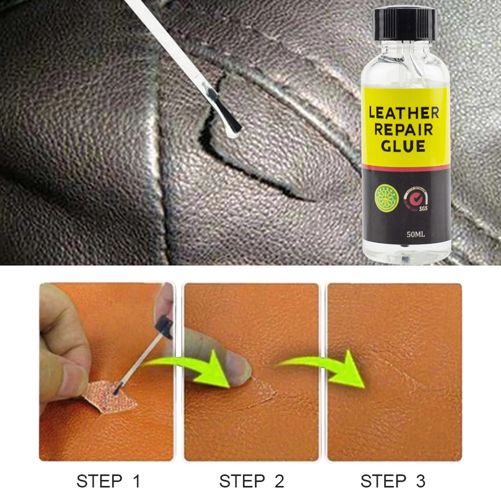 

Крем для ремонта кожи 30 мл/50 мл, водостойкий, сильный, суперклей, мгновенная сушка, крем для ремонта автомобильных сидений, кожаный клей для д...