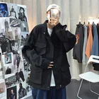 Японская Рабочая куртка мужская мода в гонконгском стиле весна-осень многофункциональное пальто с карманами и воротником-стойкой очень популярная одежда