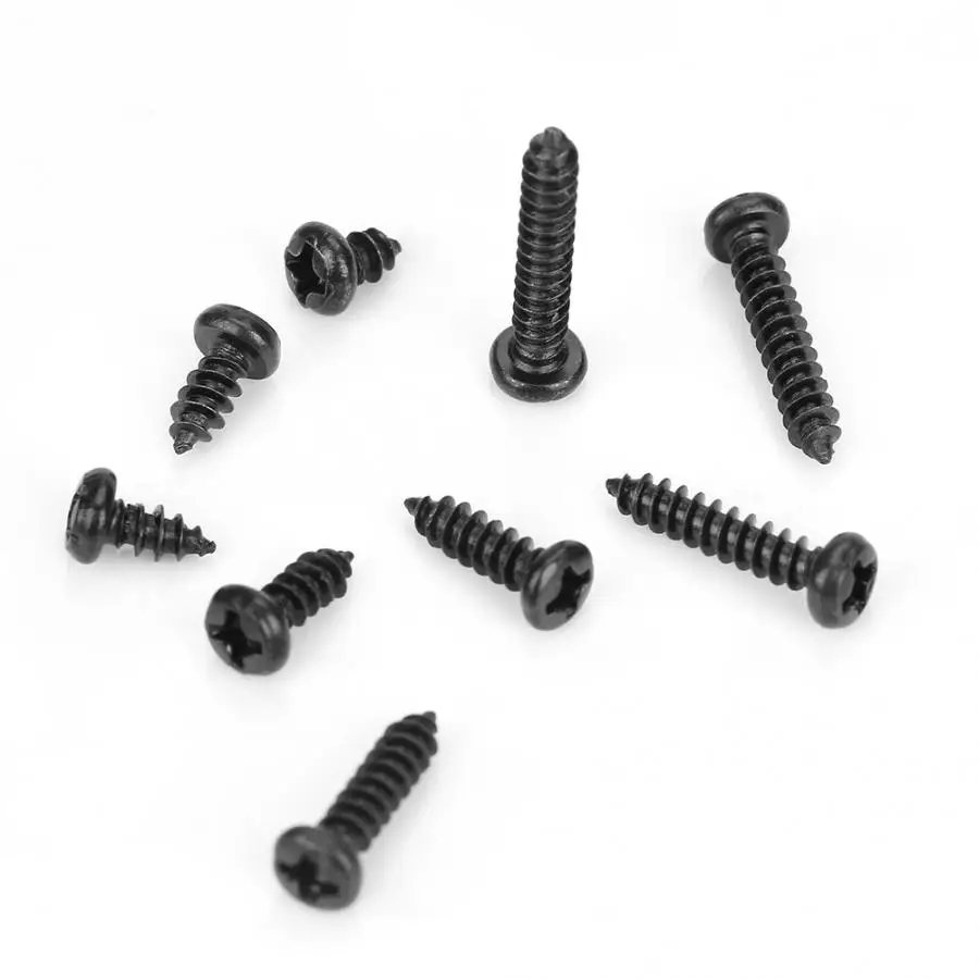 450 шт. M3 винты для нарезания резьбы из нержавеющей стали саморезы набор черная